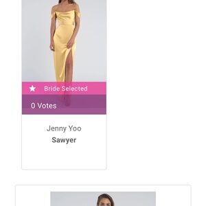 Jenny Yoo Sawyer Off-Shoulder Yellow Dress